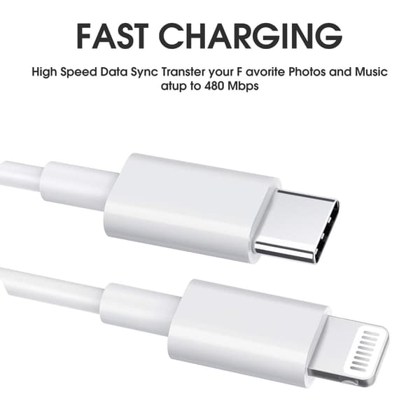 USB-C til Lightning-kabel 3M iPhone-ladekabel 1-pakning