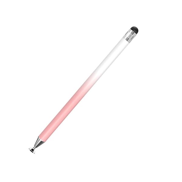 201K Dual Tip Stylus: Silikone & Klar Disk, Kompatibel med Touch Screen Enheder