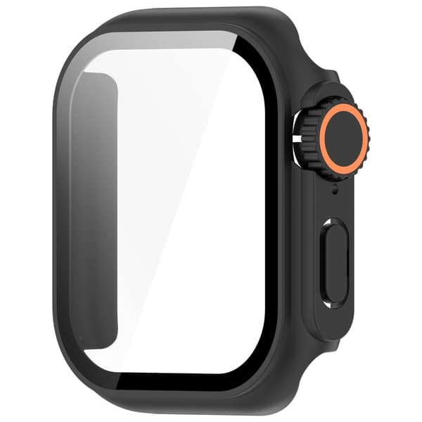 Beskyttelsesetui til Apple Watch - Hård PC & Hærdet Glas Sort 40 mm Sort 40 mm Black
