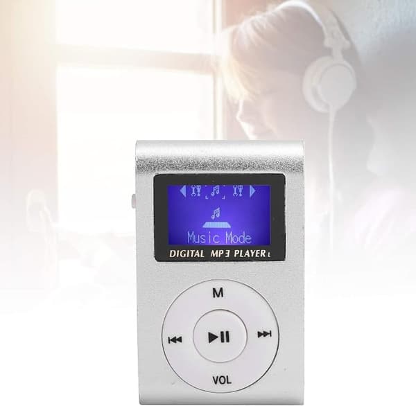 Bærbar Mini MP3-spiller for sport med ryggklips