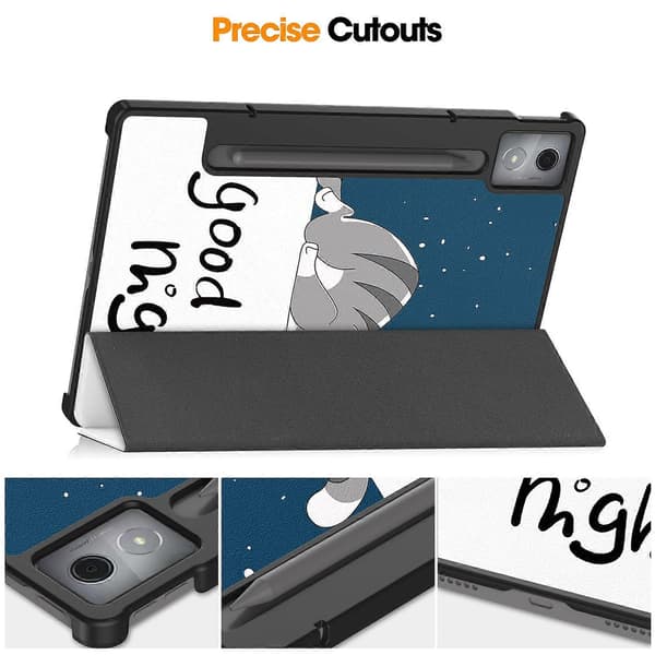For Lenovo Idea Tab Pro Deksel Mønstertrykk Lær Stativ Tablet Cover - Katt