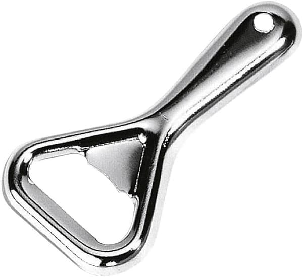 Metallinen pullonavaaja, teräs, hopea, 8 x 6 x 4,1 cm, 2 kpl:n setti