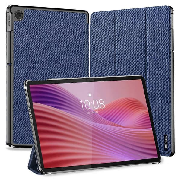 DUX DUCIS Domo Series etui til Lenovo Tab K10 (2. generation) Tri-Fold Stand Lædercover Auto Vågn/Sov