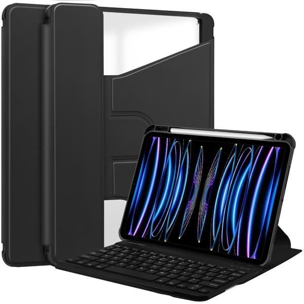 iPad 11 (A16) 2025/iPad 10. sukupolven Bluetooth-näppäimistökotelo
