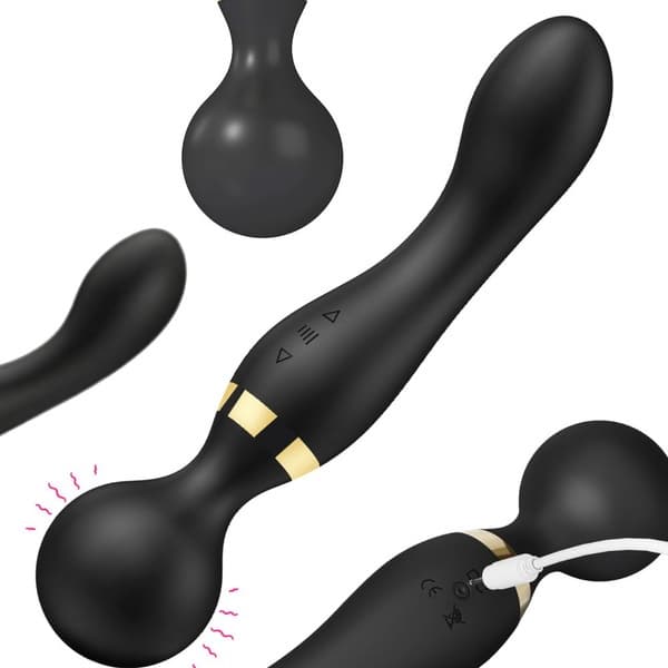 Stærk Vibrerende Elektrisk Hånd- og Kropsmassager til Muskelafslapning