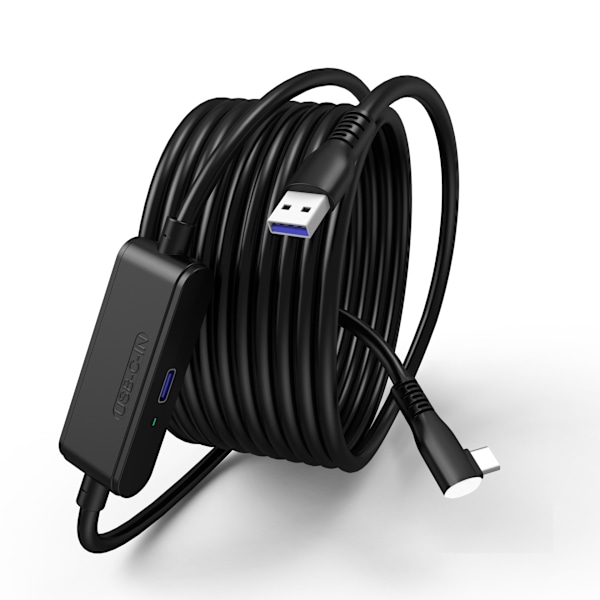 Kabel med laddningsport [5m], Kompatibel med Oculus Meta Quest 3/ 2/1 Höghastighets ​​2.5Gbs USB C-data för VR-headsetstillbehör