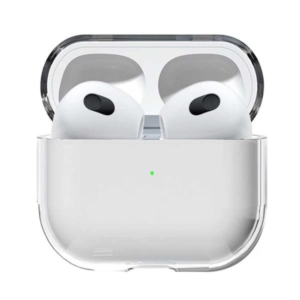 Läpinäkyvä AirPods 3 -kotelo iskunkestävä suojakotelo transparent