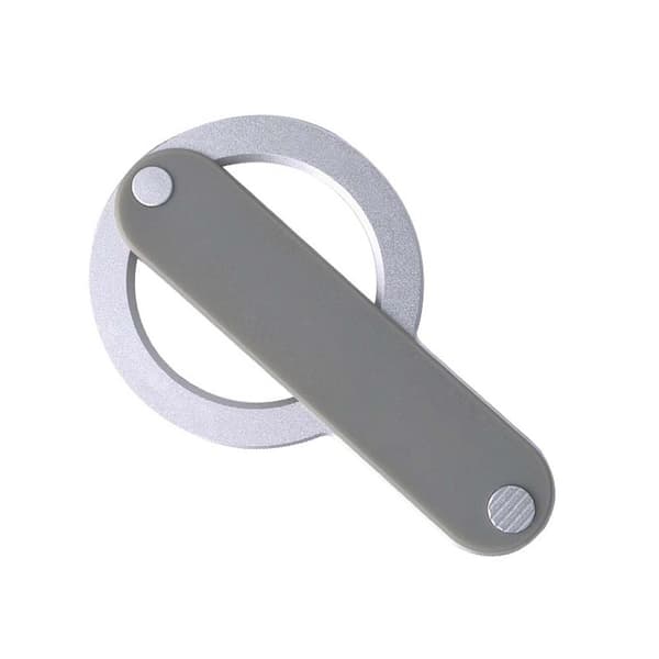 Magnetisk Stropp Telefonstativ - Aluminiumslegering og TPU - Kompatibel med Trådløs Lading Sølv Silver