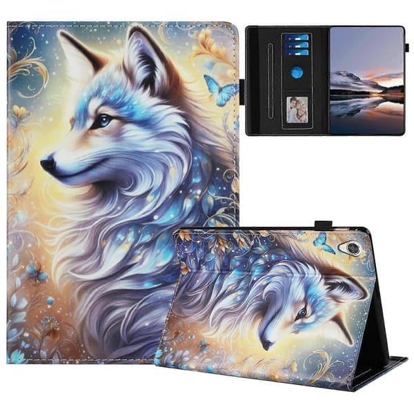 Fodral för Lenovo Tab M10 HD Gen 2 Mönstrat Läder Tabletskydd med Auto Sleep/Wake, Korthållare