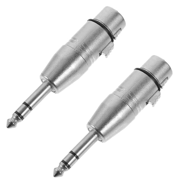 2 stk. Audio Converter 6,35 mm til XLR Adapter Han til Hun Socket Stereo Audio Adapter