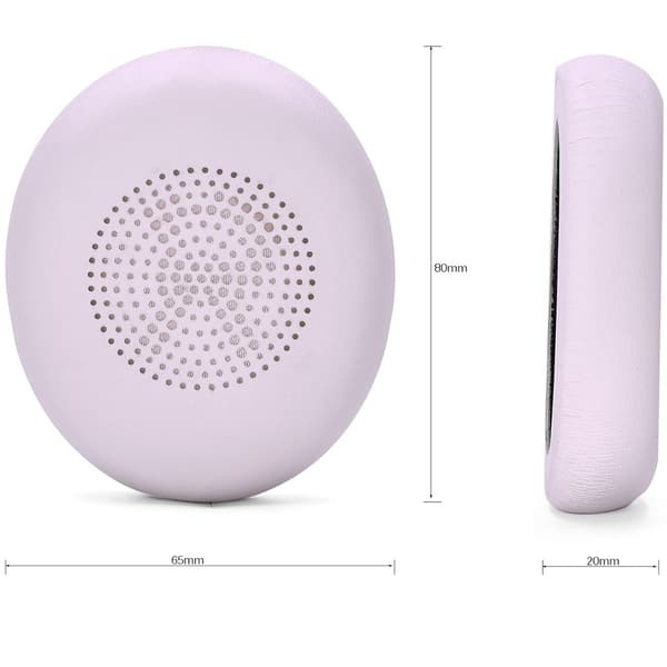 Lyserøde udskiftningsørepuder (2-pak) kompatible med Jabra Elite 45h & Evolve2 65 UC hovedtelefoner