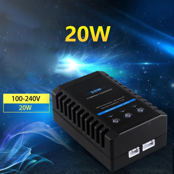 B3 Kompakt Balanselader 2s 3s Lipo for 7.4v 11.1v Litium Lipo Batteri