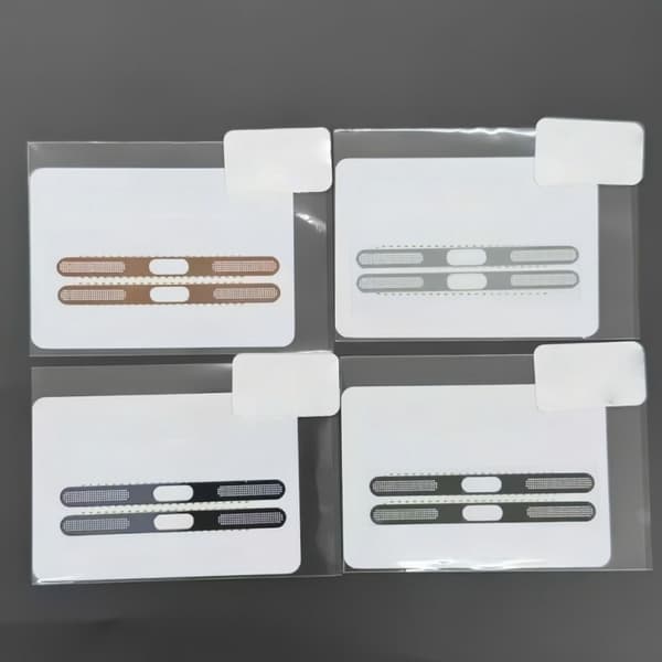 Metalliset pölytiiviit verkkotarrat yhteensopivat iPhone 17 Pro Maxin kanssa - 2 kpl harmaa Grey