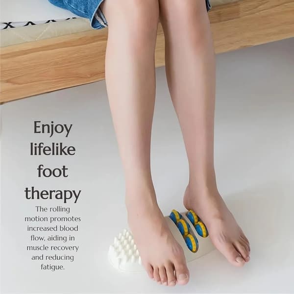 Fotmassagerulle – Fotmassageapparat med 10 massagerullar