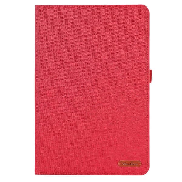 Honor Pad GT Pro -nahkakotelo, korttipidike, kangaskuvioitu tablettiteline - punainen