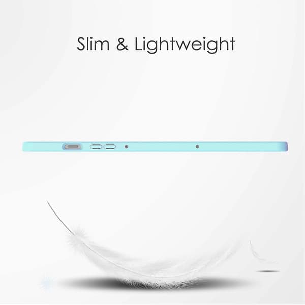 Fodral för Samsung Galaxy Tab S10+ Klar Akryl Läder Tablet Skydd Stöd Auto Sleep/Wake