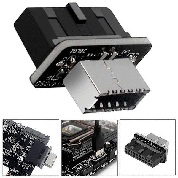 USB 3.0 Sisäinen Header - USB 3.1/3.2 TypeC Etu TypeE -sovitin emolevylle GZ ft
