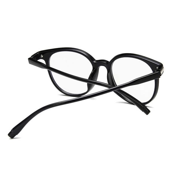 Sorte runde briller klare linser uden recept klare linser sorte black