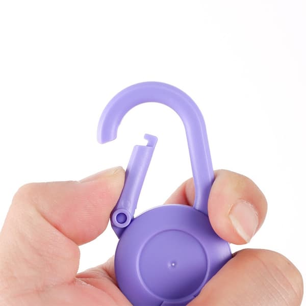 Udtrækkelig nøglering Lilla Purple