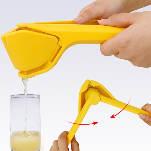 Original Lemon Fluicer Lättpressad Hopfällbar Citruspress - 23 cm, Passar Lime & Citron