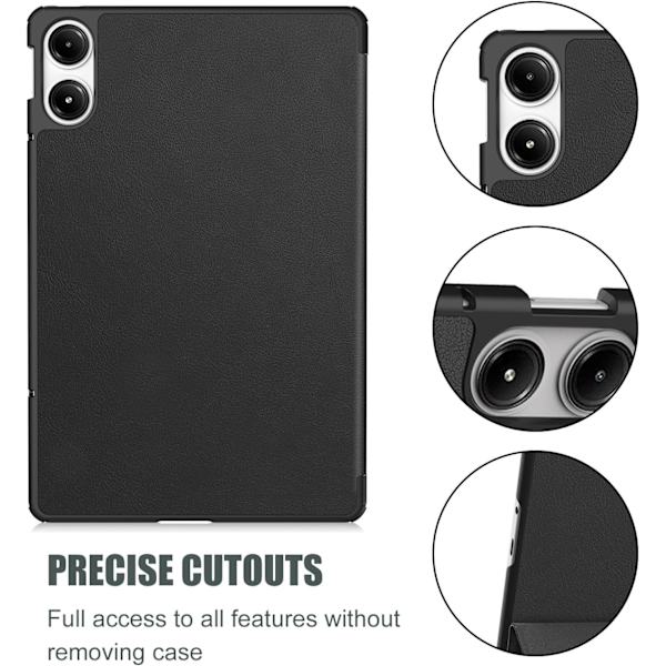 Xiaomi Redmi Pad Pro 12.1\", Slankt Cover Stativ Hårdt Shell Case – Sort