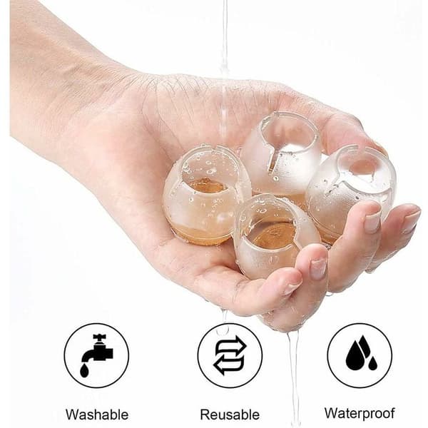 32-pack Stolsbensskydd, Silikon Stolsbensskydd, Stolsbensskydd med Filtkuddar, Stolsbensskydd