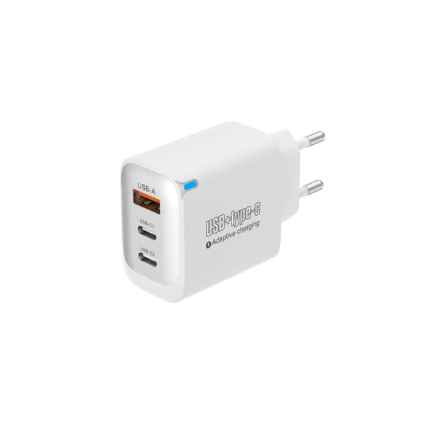 Multi-port oplader 1U+2C oplader opladerhoved europæisk standard til iPhone 15/iPhone 15 Plus/iPhone 15 Pro/iPhone 15 ProMax/iPad