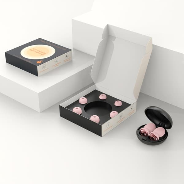 Høykvalitets støydempende ørepropper - Small Carrot Edition (Premium) for fredelig søvn og konsentrasjon Rosa Pink