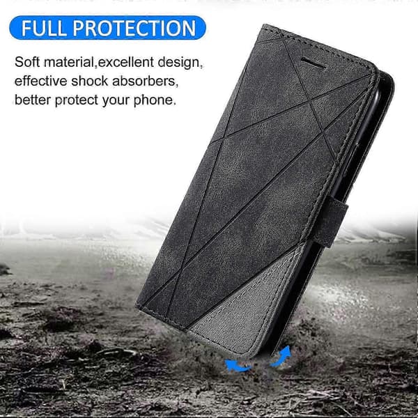 För Samsung Galaxy A35 5g Telefonställ Skydd Anti-rep PU Läder Plånboks Mobiltelefonfodral