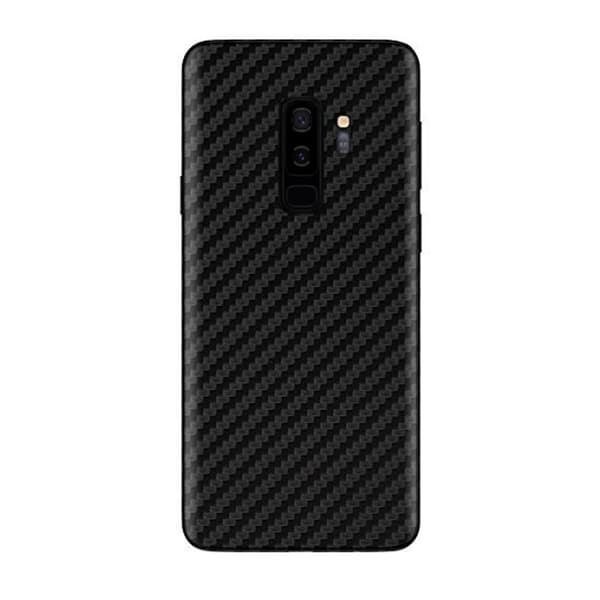 3-pack Samsung Galaxy S9 Plus kolfiber-skin skyddande plastbaksida transparent