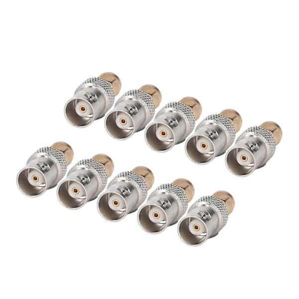 10 st RF Koaxialkabel Adapter BNC Hona till SMA Hane Koax Linjekontakt Set Kit