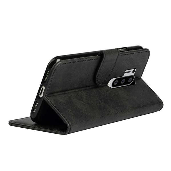 OnePlus 8 Pro Lompakkokotelo Nahkakotelo Musta musta black