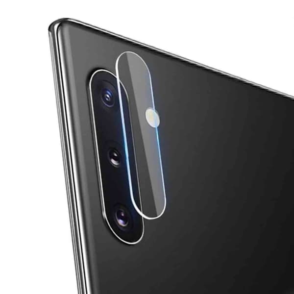2-pakkaus Galaxy Note 10 Plus -kameran linssinsuojus transparent
