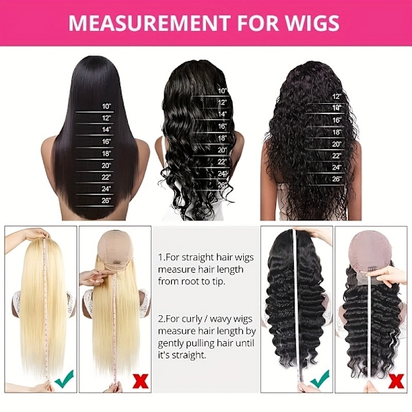 150% tæthed 4x1 Lace Front Human Hair Wig Deep Wave Lace Front Human Hair Wigs til kvinder Deep Curly Pre Plucked med Baby Hair Brazilian Virgin Hum