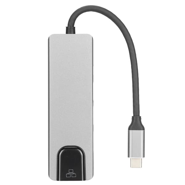 5-i-1 TypeC-dokkingstasjon med 2 USB HD Multimedia Interface RJ45/TypeC-port