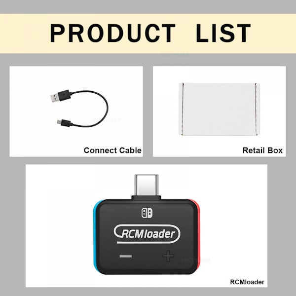 Rcm Loader Nintenton Switch, Payloads bin Loader til NS, RCM Loader Payloads Injector med Rcm Jig