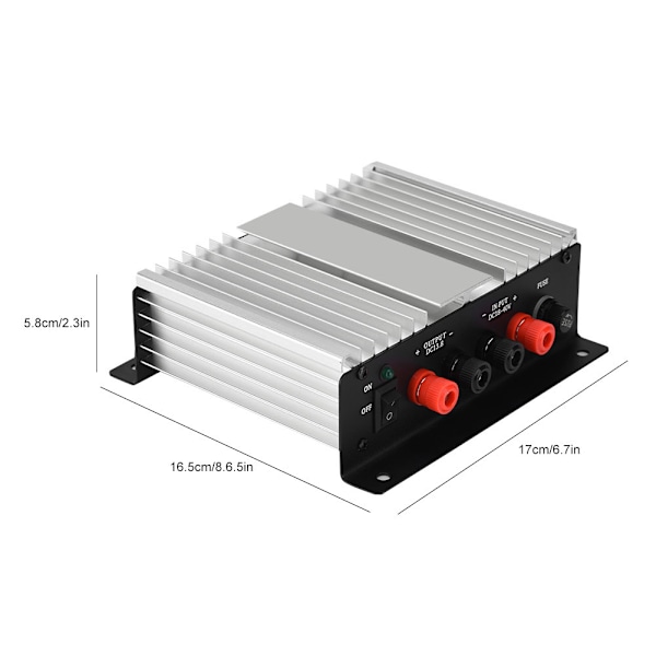 Køretøjsmonteret Walkie Talkie Strømomformer 24V til 13.8V Bilstrømsforsyning Inverter 45A