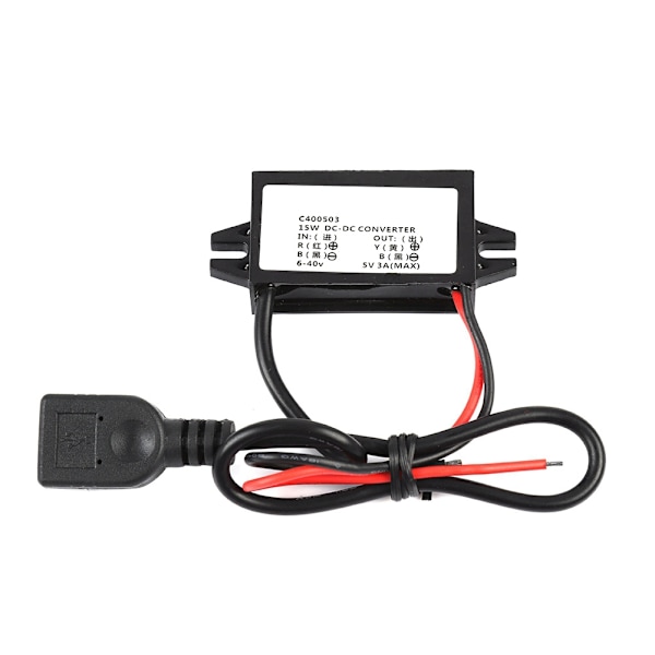 6-40V - USB 5V/3A DC -urosmuunnin CPT -autoon Raspberry Pi -puhelimen navigaattoriin ajotallentimeen