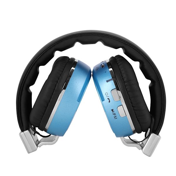 Trådløst Bluetooth 4.1 Støyreduserende Stereo Sound Over-ear Headset Hodetelefoner Blå