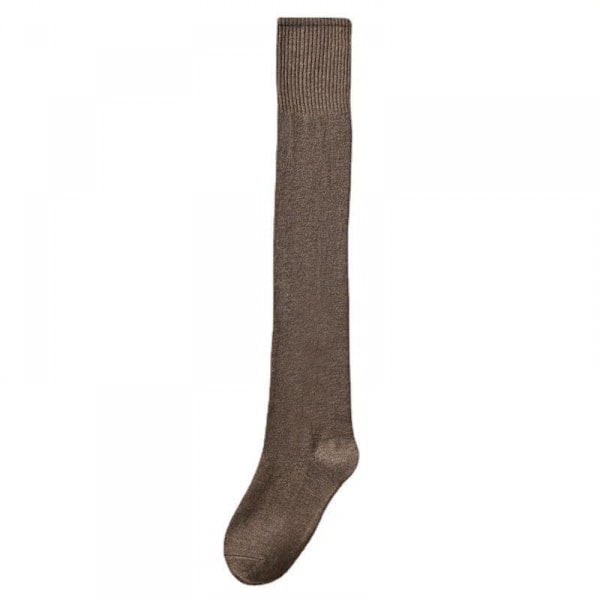 Kvinde Knæhøje Strømper Over Knee Boot Strømper, Lange Varme Fashion Benvarmere Vinter Brun