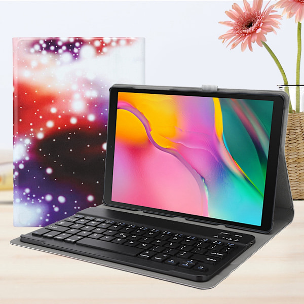 Tablet læderetui aftageligt Bluetooth-tastatur (til Galaxy Tab S5E 720/725 tastatur baggrundsbelyst)