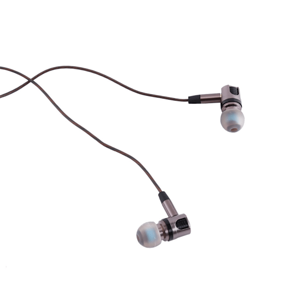 Universal In-Ear Detachable Design Stereo Music Earphones w/ Microphone for Smartphone Gun-Gray