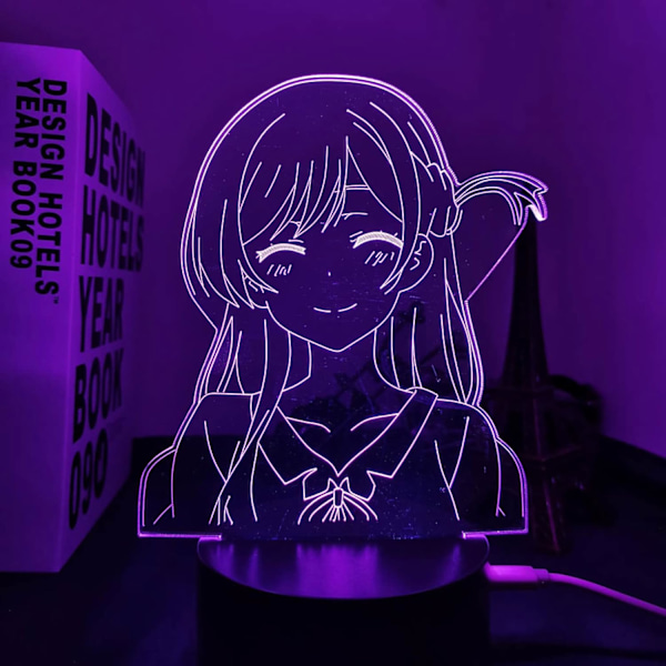 Guilty Crown 3D LED Lampe til Soveværelse Dekorativ Natlampe Fødselsdagsgave Værelse Bord LED Lys Anime Guilty Crown