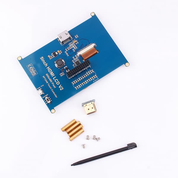 5 tommer GPIO Touch Screen LCD Monitor Display til Raspberry Pi Mode A+ B B+ PI2