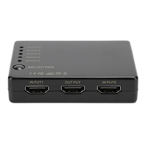 5-portars HDMI-växel för 4K x 2K högupplöst splitter med fjärrkontroll