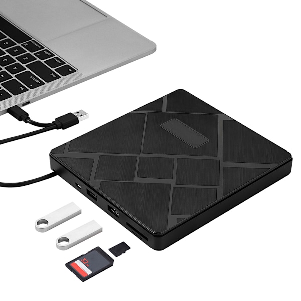 USB3.0 Type C Dobbelt Interface Ekstern Mobil DVD Brænding Optisk Drev DVDRW