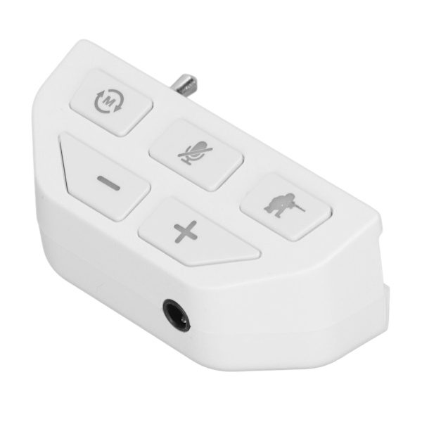For Xbox One -ohjaimen äänenparannus Stereo-kuulokeadapteri 4 EQ-äänitilalla ja tunnistustila Valkoinen