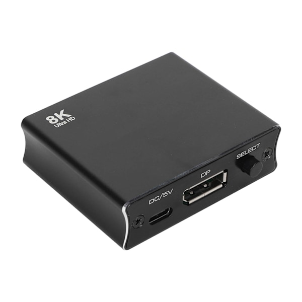 DisplayPort-kaksisuuntainen kytkin 8K 30Hz 2 sisään 1 ulos 1 sisään 2 ulos DP 1.4 -kytkin DP-jakaja kaksoisnäytölle PC-kannettavalle