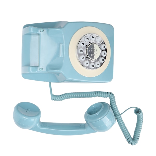 CT‑8019 Retro fasttelefon Klassisk roterende design Gammeldags kablet bordtelefon for hjem og kontor