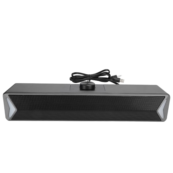 SADA Hjemme skrivebord Mini Subwoofer Uavhengig roterende volumknapp Høytaler D6Silver